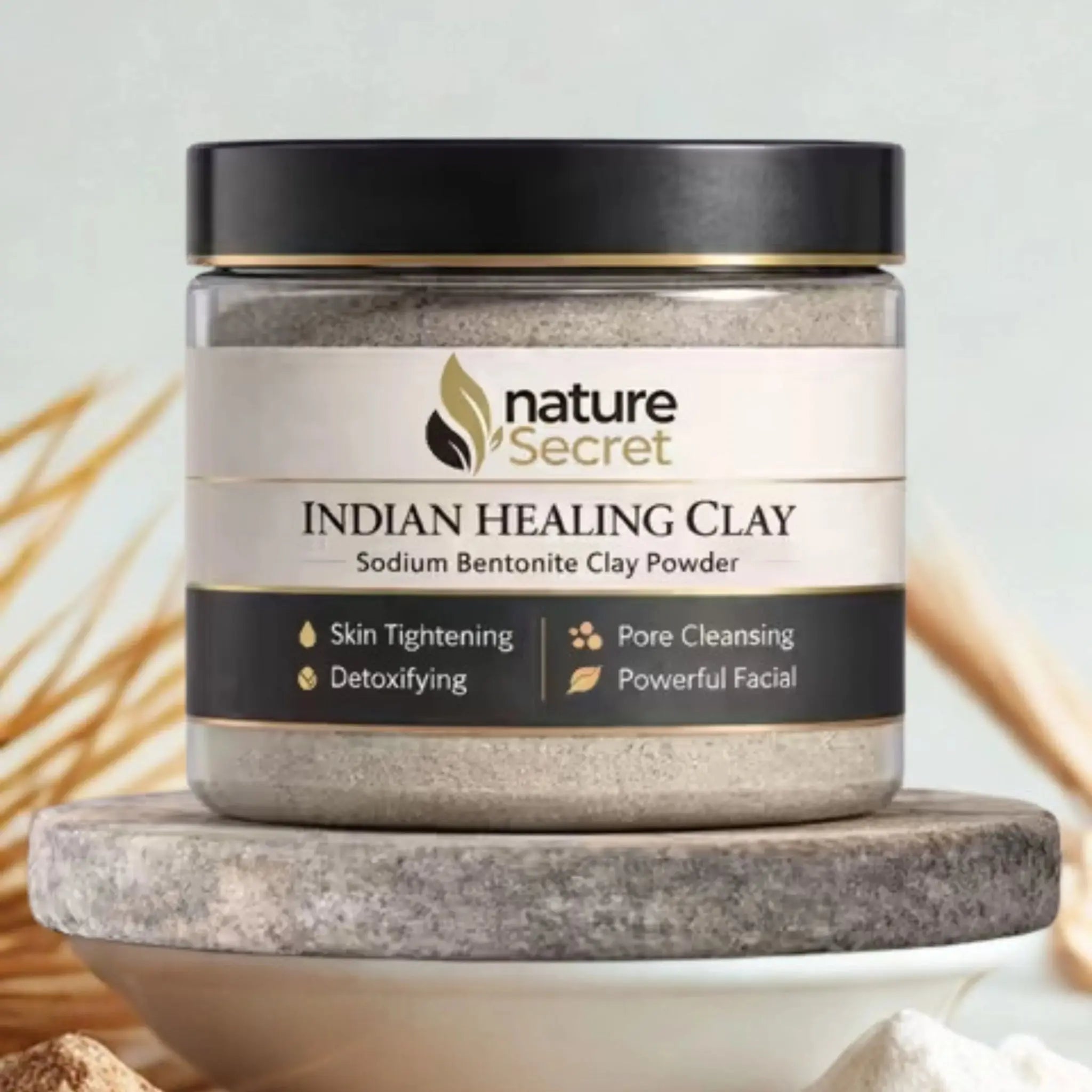 Nature Secret Indian Healing Clay Powder for Skin Detox & Pore Cleansing - Nature Secret