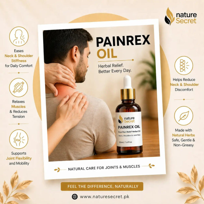 Nature Secret Painrex Oil | Fast Acting Relief for Muscle, Back & Joint Pain - Nature Secret