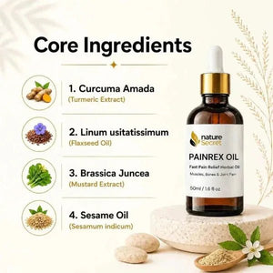 Nature Secret Painrex Oil | Fast Acting Relief for Muscle, Back & Joint Pain - Nature Secret