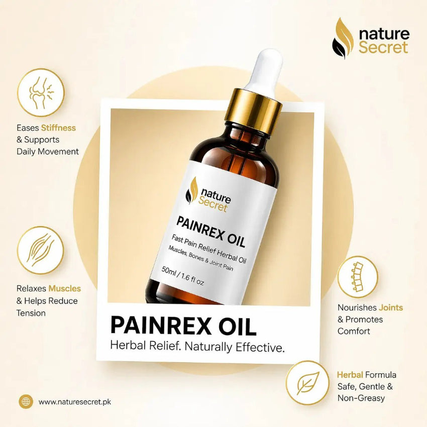 Nature Secret Painrex Oil | Fast Acting Relief for Muscle, Back & Joint Pain - Nature Secret