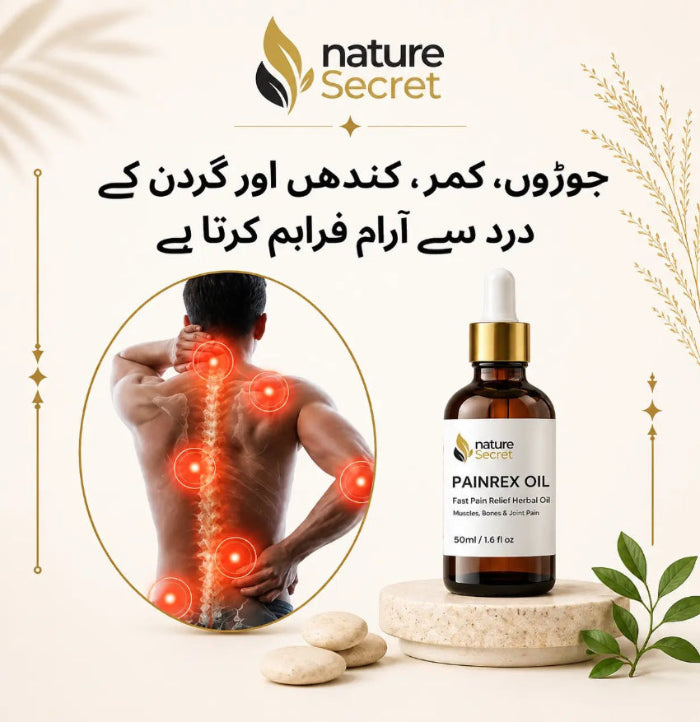 Nature Secret Painrex Oil | Fast Acting Relief for Muscle, Back & Joint Pain - Nature Secret